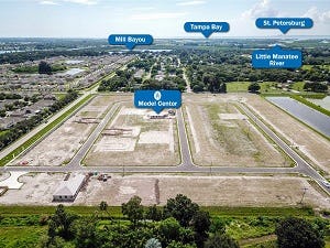 Site of new homes for sale in Riskin, FL at Riverbend West
